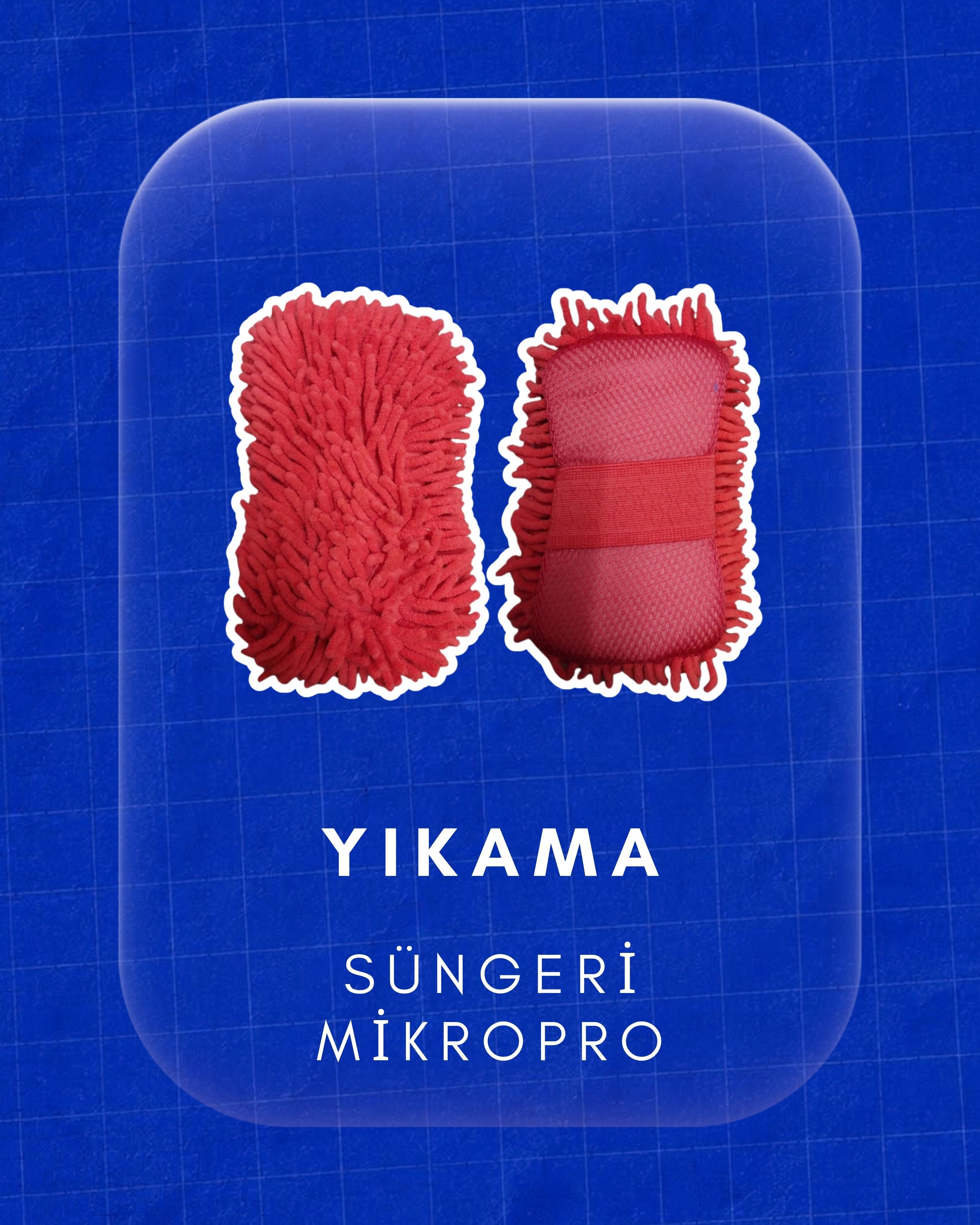 Mikropro Çift Taraflı Araç Yıkama Süngeri - Çizmez Mikrofiber