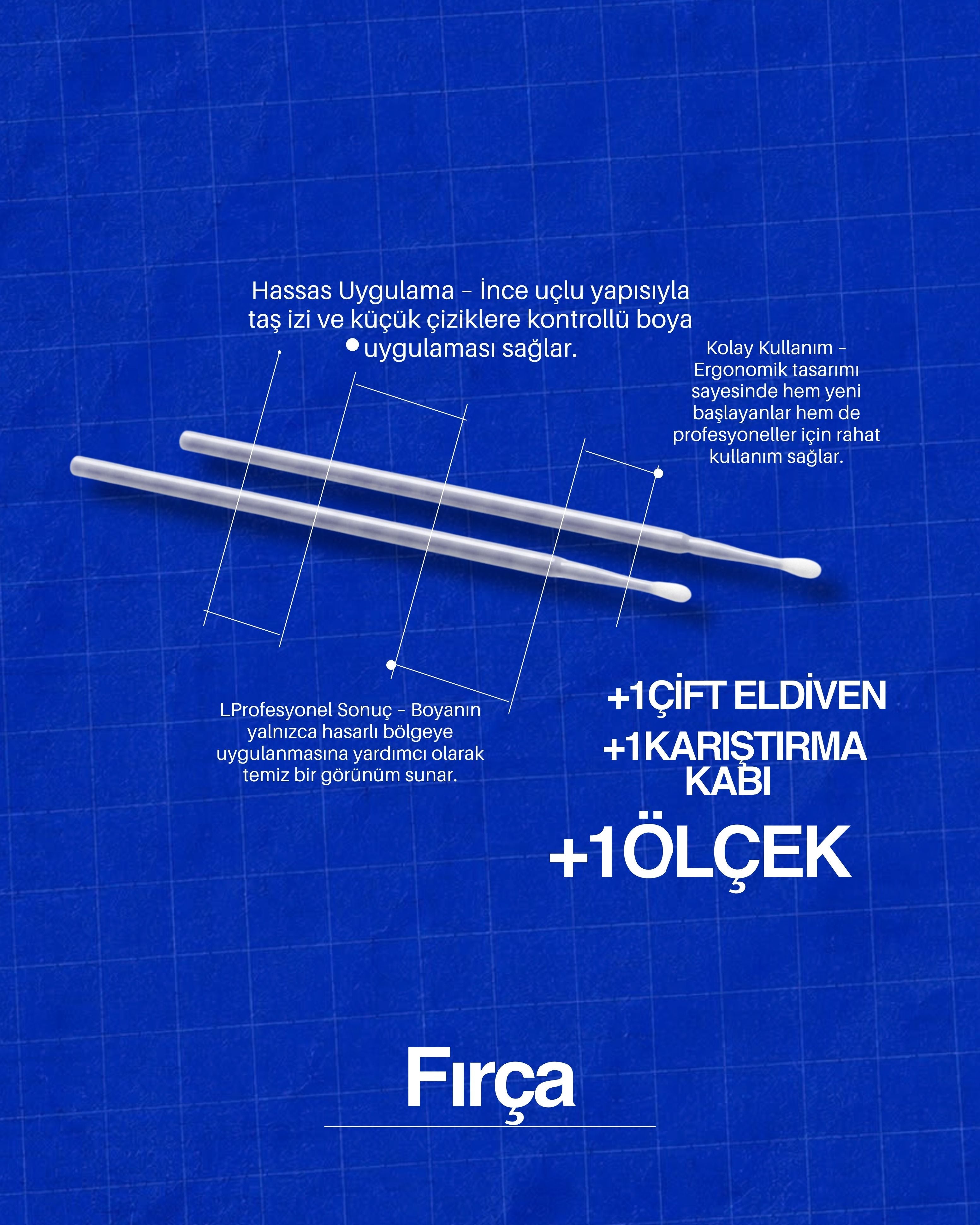 İki rötuş fırçası